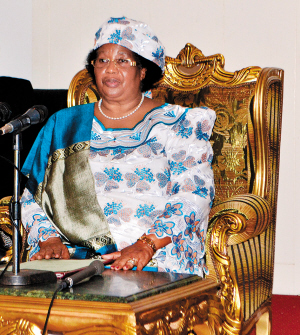 Joyce Banda, President of Malawi, one of the 'top 11 best dressed female politicians in the world' by China.org.cn.