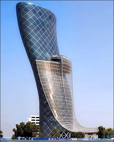 Capital Gate, UAE, one of the 'top 10 most dangerous structures in the world' by China.org.cn.