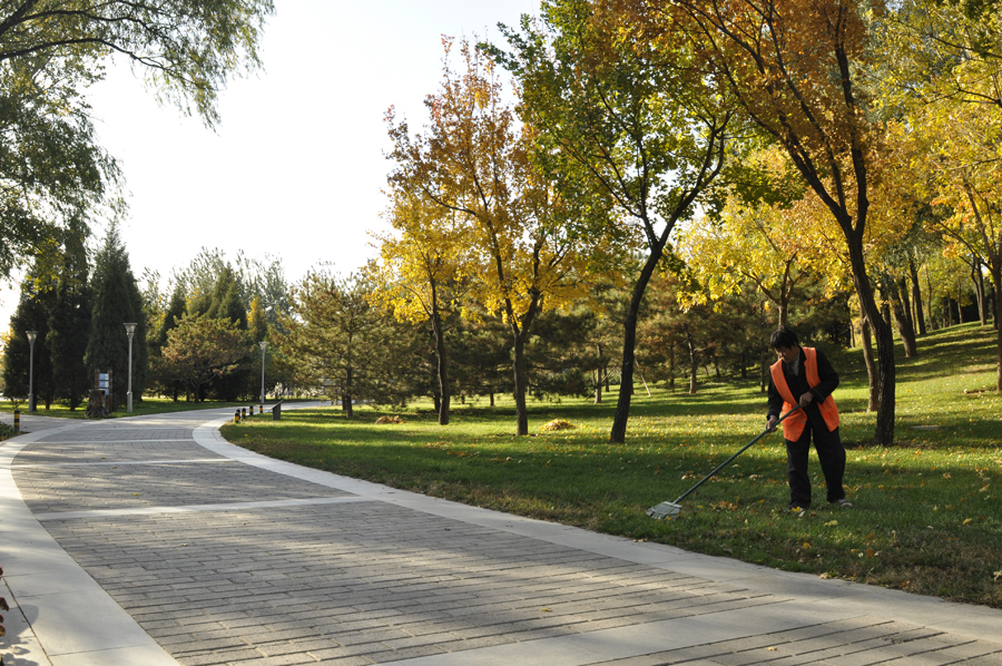 Photo shows the beautiful scenery in Beixiaohe Park, Chaoyang District, Beijing. [by Jiang Jiang/ China.org.cn]