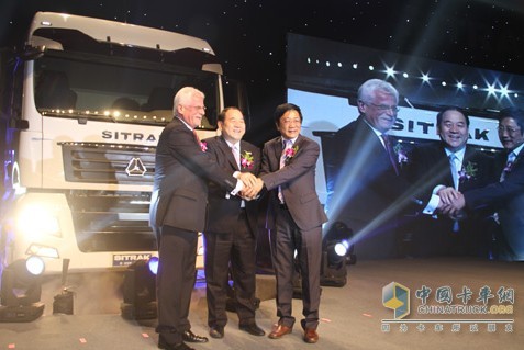 1st SITRAK duty truck comes off assembly line in Shandong