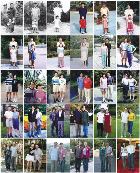 Zhao Mengmeng makes an album of 30 photographs taken with her dad around the same date for 30 straight years as a remarkable expression of love to her parent. 