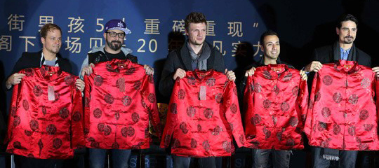 Les Backstreet Boys à Beijing annoncent une tournée en Asie