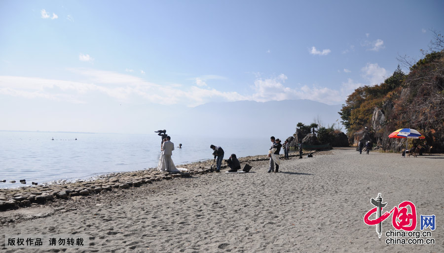 Nanzhao's Fengqing Island is one of three islands on Lake Erhai. It's located in Shuanglang of Eryuan County.