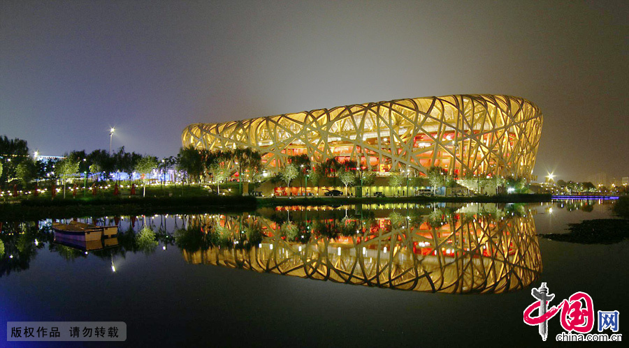 As Beijing dazzled the world with the spectacular Olympic Games in 2008, the impressive Olympic structures, Bird's nest have become popular attractions ever since.The Bird's Nest, officially known as the National Stadium, is the main track and field stadium for the 2008 Summer Olympics, and gained the nickname for its innovative grid formation. [China.org.cn]