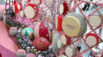 Various decorations appears in celebration of Chinese Lunar New Year