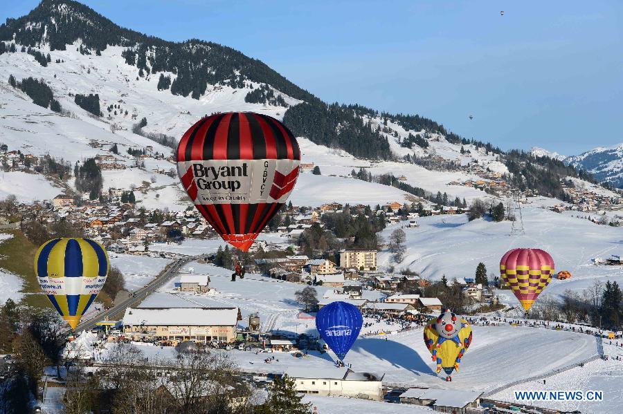 Int'l Balloon Festival kicked off in Switzerland