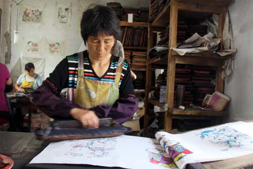 Woodblock nianhua in Shandong