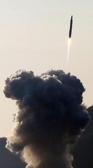 South Korea on Wednesday successfully launched a space rocket in its third attempt to put a satellite into space.