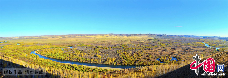 Ergune or Argun is the river which is a part of the Russia–China border. Its length is 1,620 km. The river flows from the Western slope of the Greater Khingan Range in Inner Mongolia. Its confluence with Shilka River at Ust-Strelka forms the Amur River. [China.org.cn]