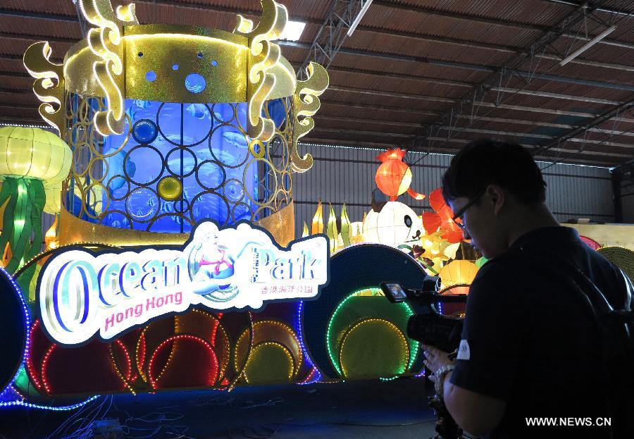 CHINA-HONG KONG-LUNAR NEW YEAR CELEBRATION-FLOAT EXHIBITS-PRESS PREVIEW (CN)