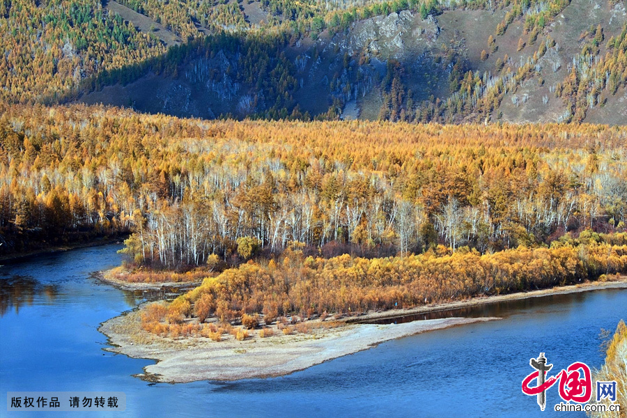 A general view shows the Moerdaoga National Forest Park in the Greater Khingan Range of North China's Inner Mongolia Autonomous Region.