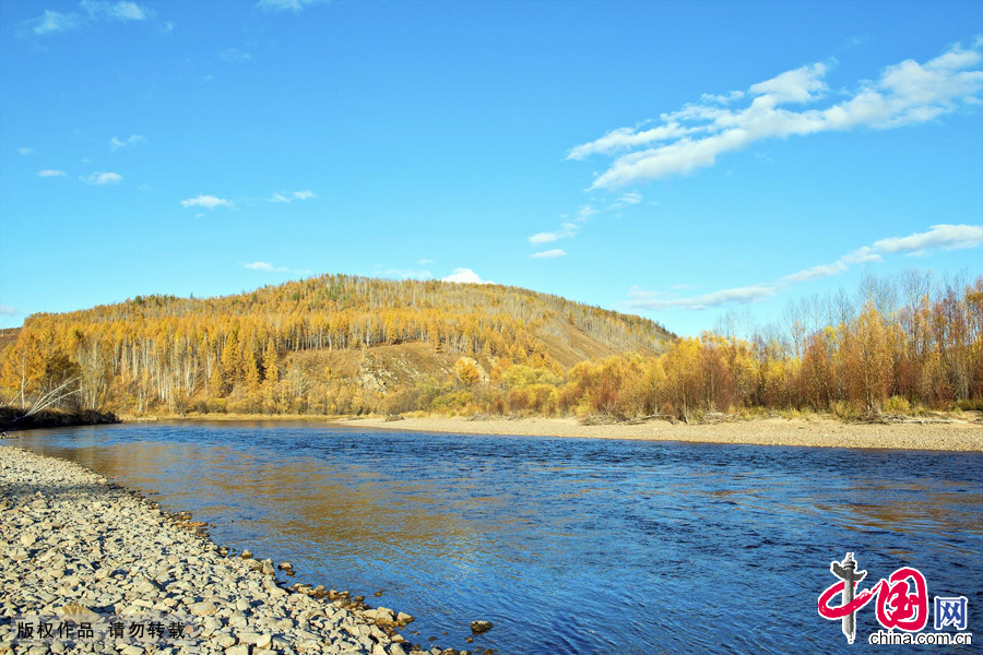 A general view shows the Moerdaoga National Forest Park in the Greater Khingan Range of North China's Inner Mongolia Autonomous Region.