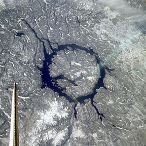 Top 10 largest meteor craters on Earth by China.org.cn - Manicouagan Crater