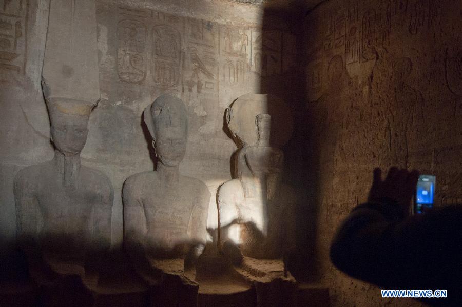 Egypt's Abu Simbel celebrates eve of solar event with hospitality