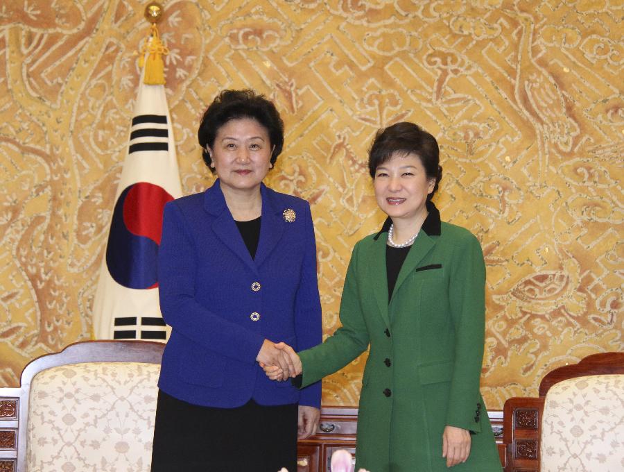 （国际）刘延东会见韩国新任总统朴槿惠