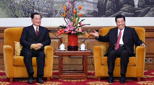 Top Chinese political advisor meets KMT Honorary Chairman