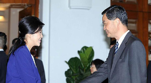 HK chief executive meets with Thai PM