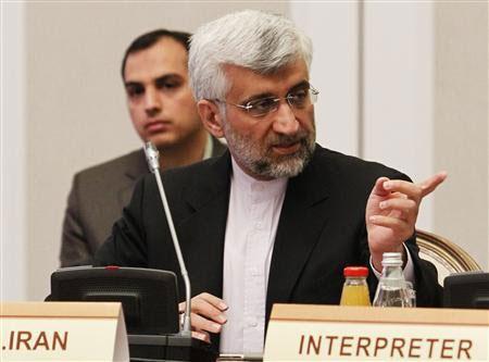 Iran's Supreme National Security Council Secretary and chief nuclear negotiator Saeed Jalili gestures during talks on Iran's nuclear programme in Almaty February 27, 2013. [cntv.cn]