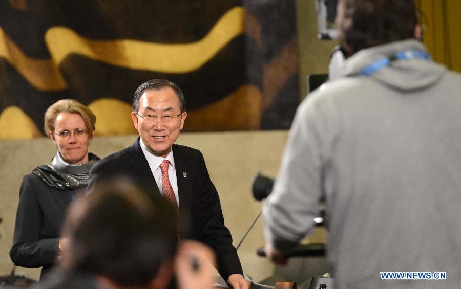 SWITZERLAND-UN-BAN KI-MOON-SYRIA