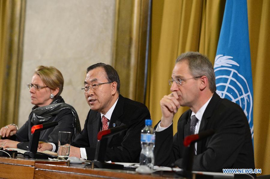 SWITZERLAND-UN-BAN KI-MOON-SYRIA