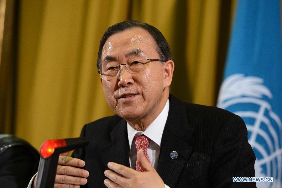 SWITZERLAND-UN-BAN KI-MOON-SYRIA