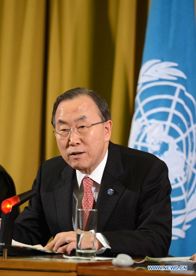 SWITZERLAND-UN-BAN KI-MOON-SYRIA