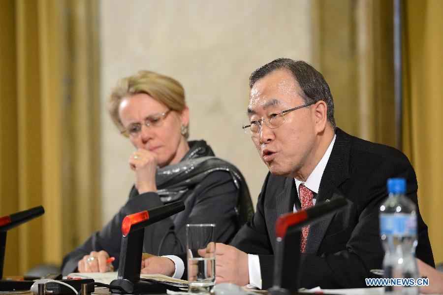 SWITZERLAND-UN-BAN KI-MOON-SYRIA