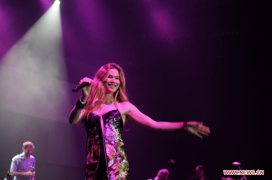 British pop star Joss Stone performs during Java Jazz Festival 2013