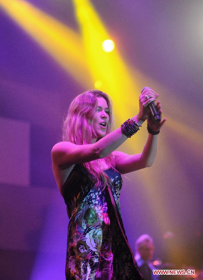 British pop star Joss Stone performs during Java Jazz Festival 2013