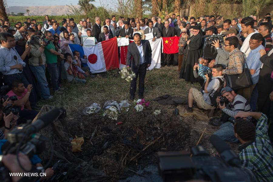 EGYPT-LUXOR-BALLOON EXPLOSION-MOURNING 