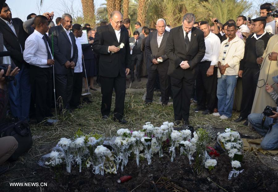 EGYPT-LUXOR-BALLOON EXPLOSION-MOURNING 