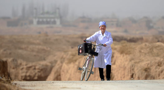 Rural doctor who has worn out 20 bikes