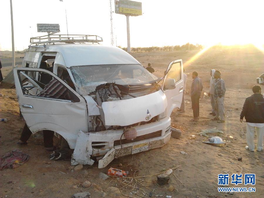 1 Chinese killed, 3 injured in a hignway accident in Egypt. [Photo/Xinhua]