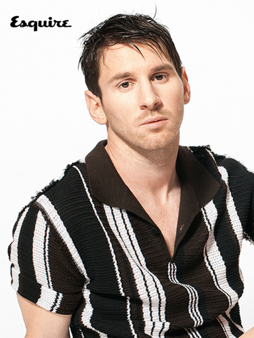 Lionel Messi gets on the cover of March of male journal Esquire.