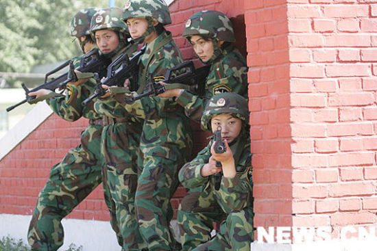 Chinese army's first female special warfare unit. [File photo] 