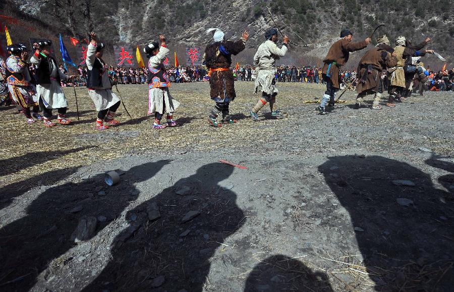 CHINA-SICHUAN-LIXIAN COUNTY-QIANG PEOPLE-GUAIRU FESTIVEL (CN)