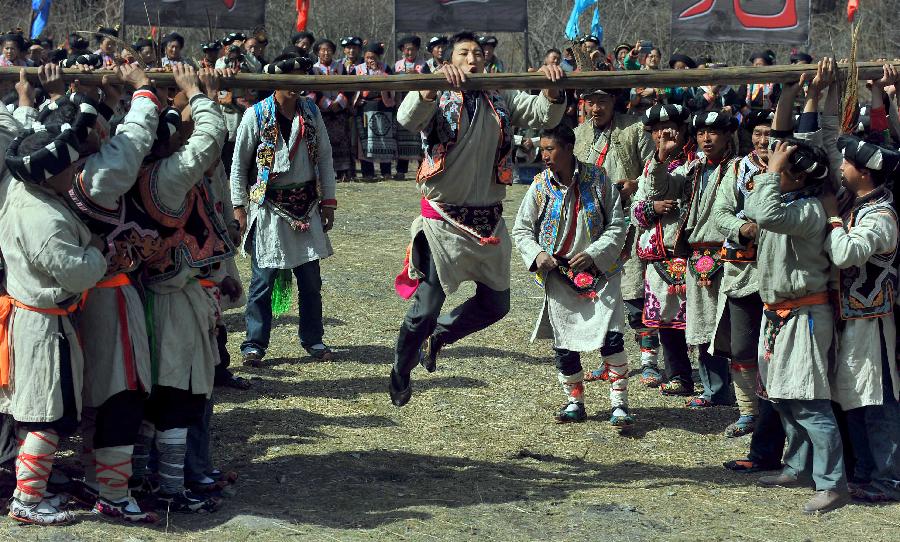 CHINA-SICHUAN-LIXIAN COUNTY-QIANG PEOPLE-GUAIRU FESTIVEL (CN)