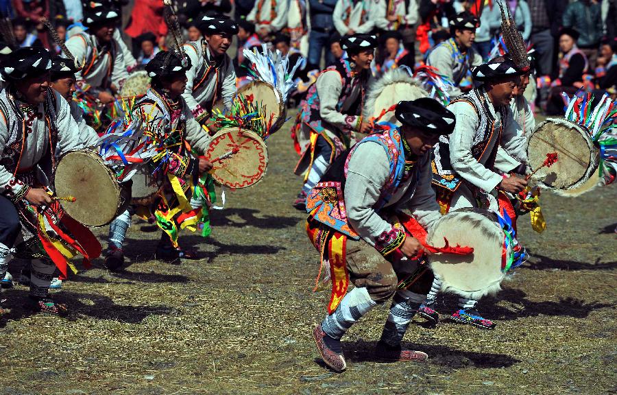 CHINA-SICHUAN-LIXIAN COUNTY-QIANG PEOPLE-GUAIRU FESTIVEL (CN)