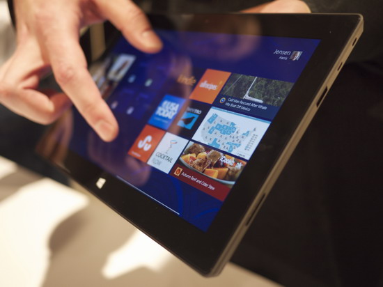 Microsoft Corp is said to have sold about 1.5 million Surface devices, a slow start in its bid to crack the fast-growing tablet market to make up for slumping personal-computer demand. [File Photo]