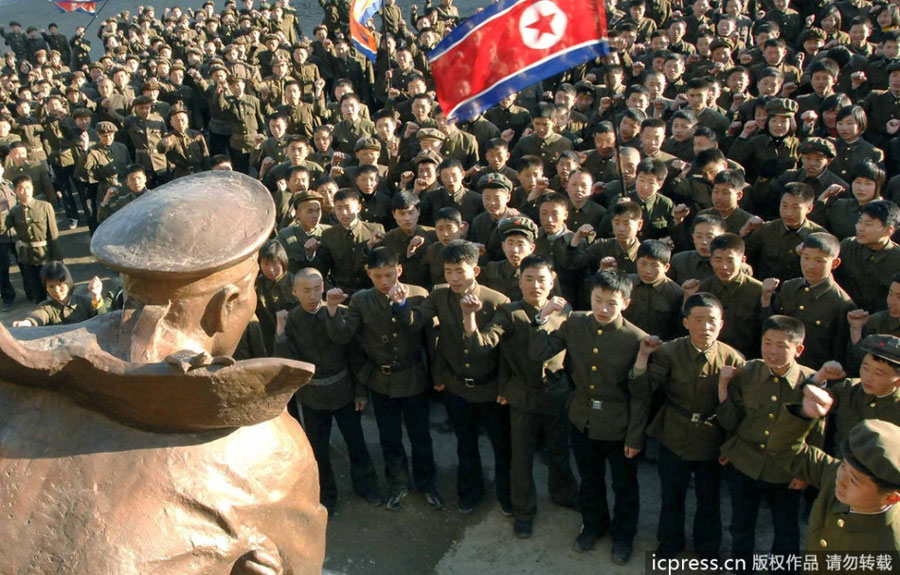 Over a million North Korean students voluntarily join the army to defend their country. 