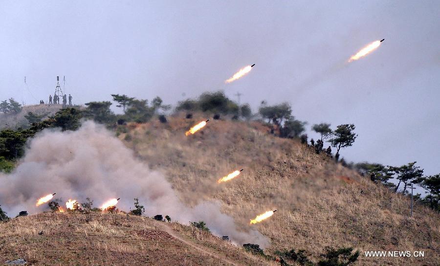 DPRK holds military drill