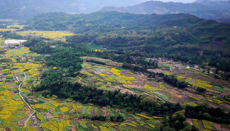 CHINA-SICHUAN-LUSHAN-AERIAL VIEW (CN)