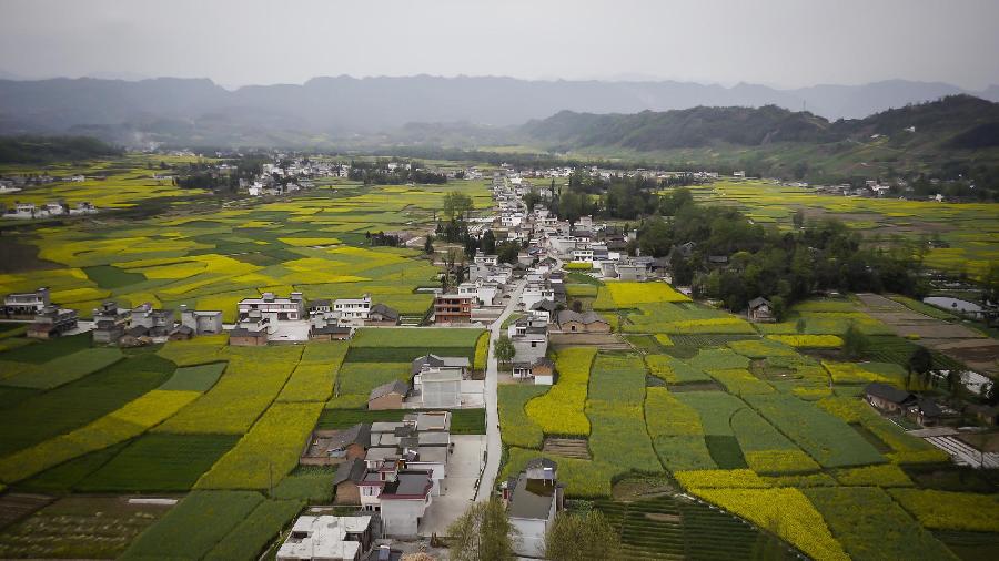 CHINA-SICHUAN-LUSHAN-AERIAL VIEW (CN)