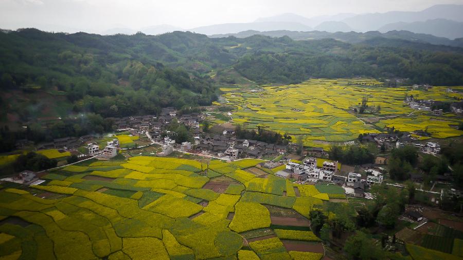 CHINA-SICHUAN-LUSHAN-AERIAL VIEW (CN)