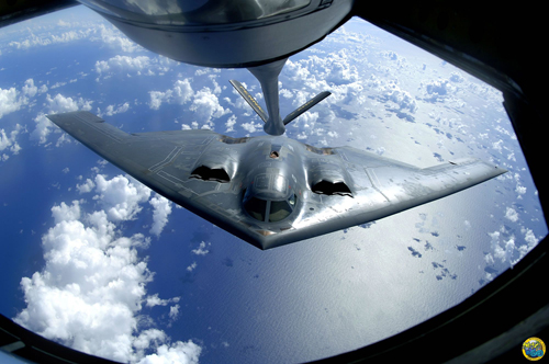 US B-2 stealth bomber [File photo from CCTV] 