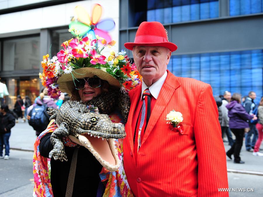 US-NEW YORK-EASTER BONNET PARADE