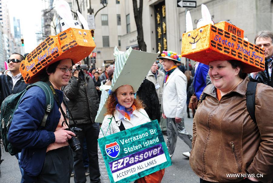 US-NEW YORK-EASTER BONNET PARADE