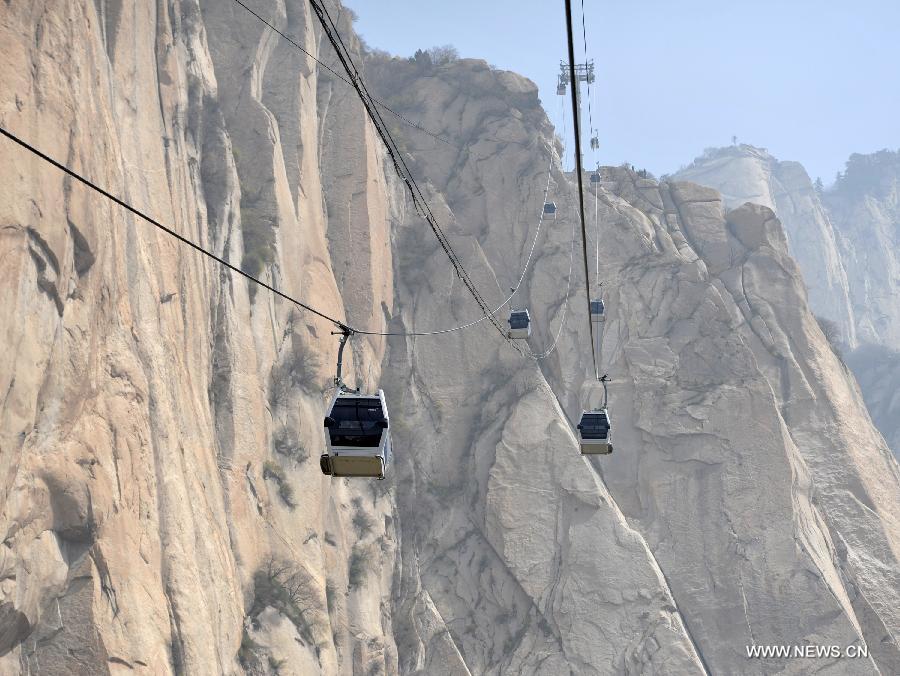 CHINA-XI'AN-MT. HUASHAN-CABLEWAY-TRIAL OPERATION (CN)