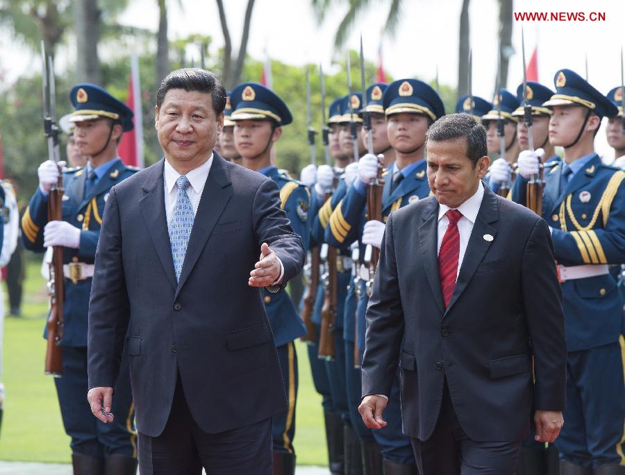 Xi meets with visiting Peruvian counterpart