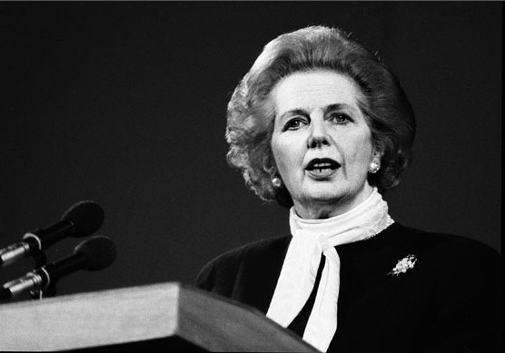 British former Prime Minister Margaret Thatcher has died at the age of 87 after suffering a stroke, her spokesman announced Monday. [File Photo]